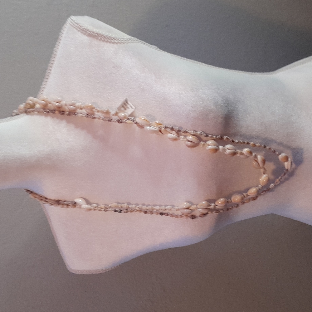 Set of 2 Natural Seashell Necklaces 36 Inches 🌊8